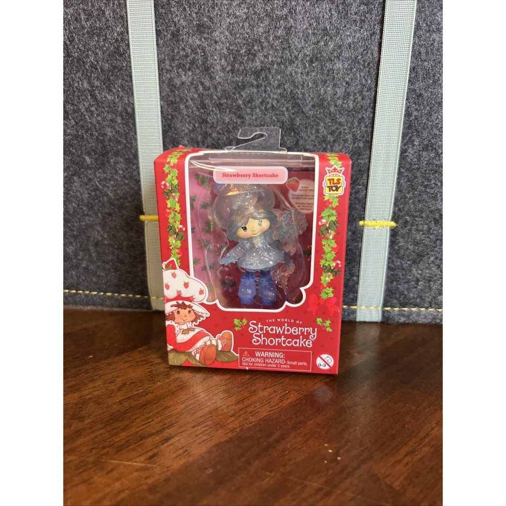 Strawberry Shortcake RARE CHASE Holiday Christmas Mini Figure Cheebee Blue‎ TLS